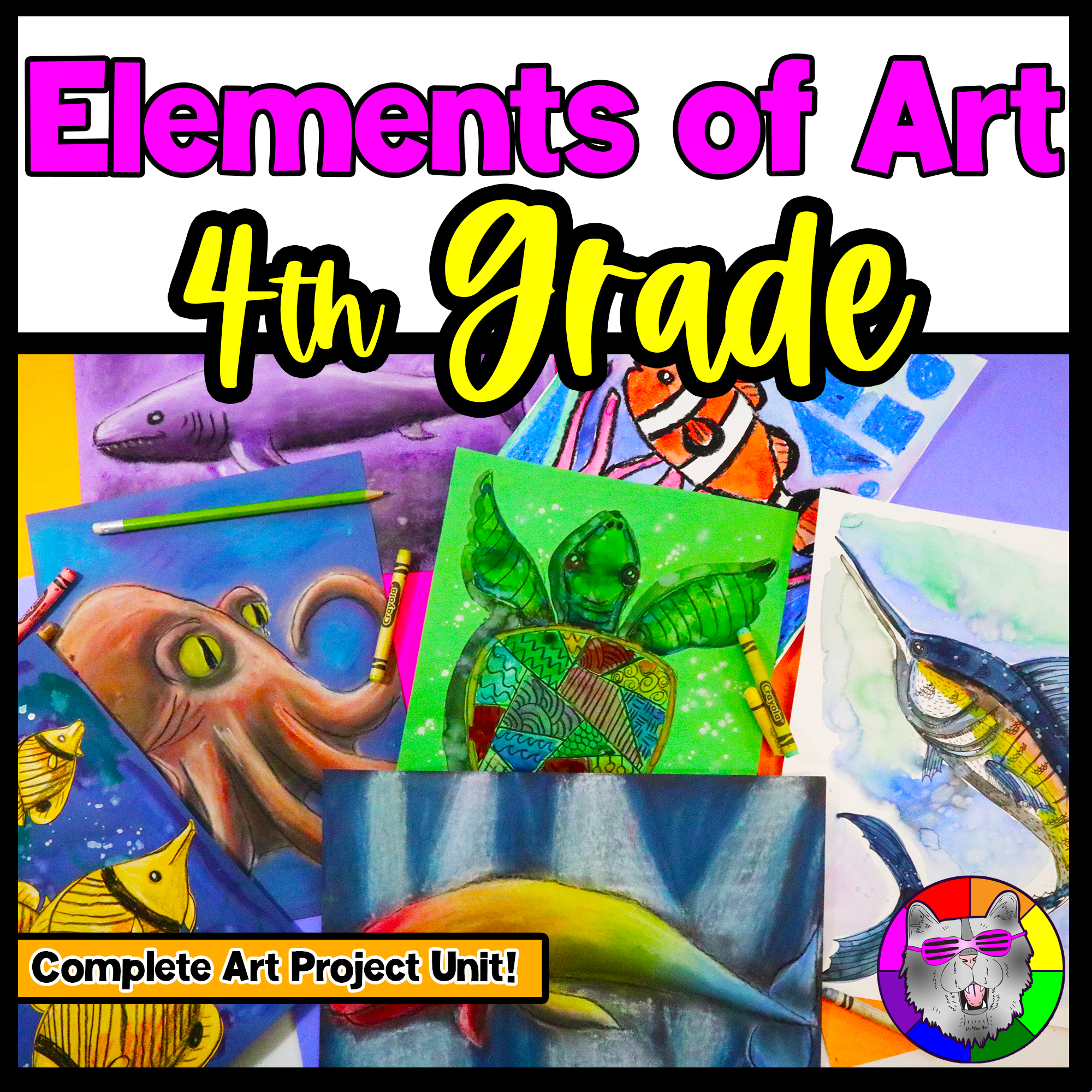 4th Grade Art Projects Elements of Art 4th Grade Art Lessons Ocean Activities Worksheets