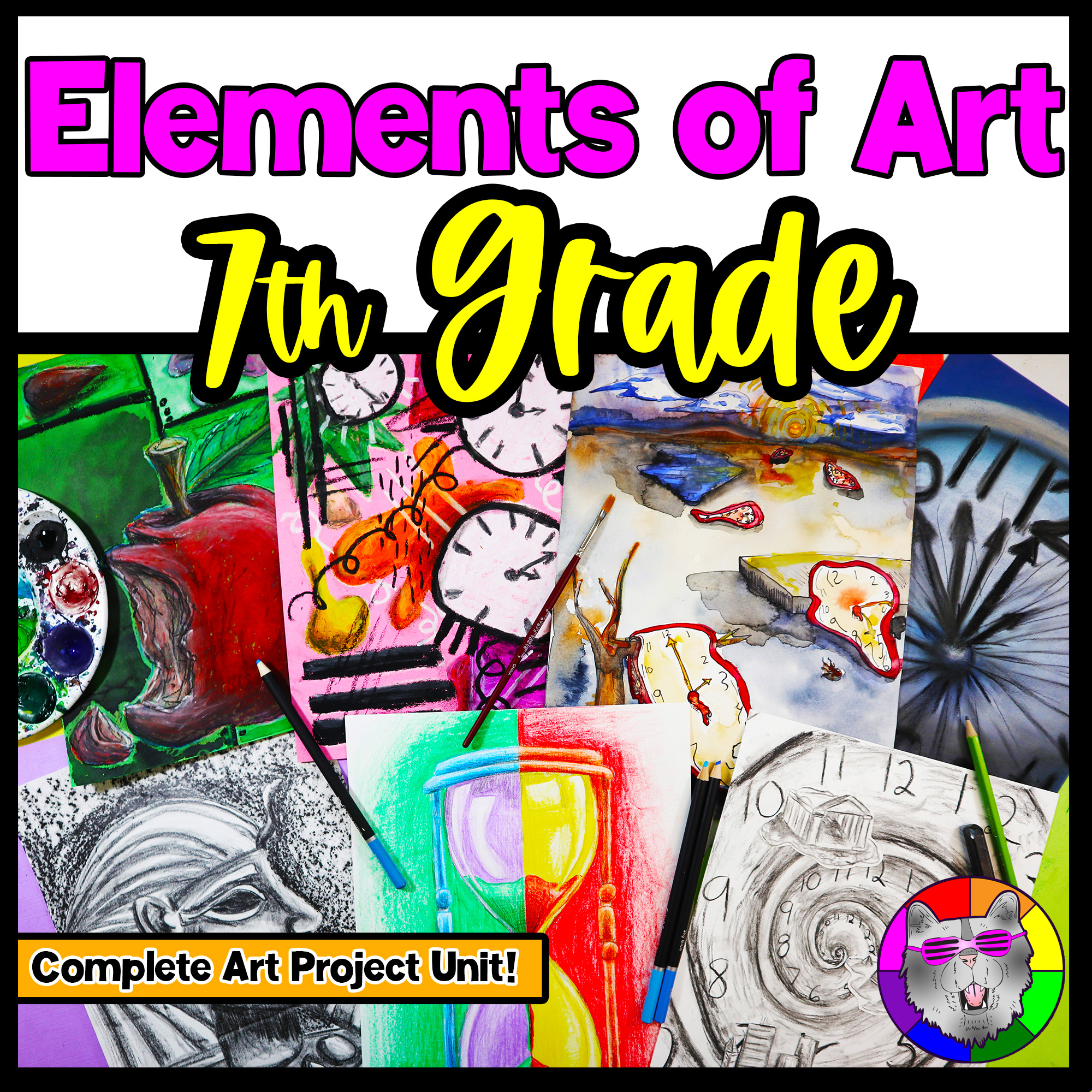 7th Grade Elements of Art Projects 7th Gr Art Lessons Time Activities Worksheets