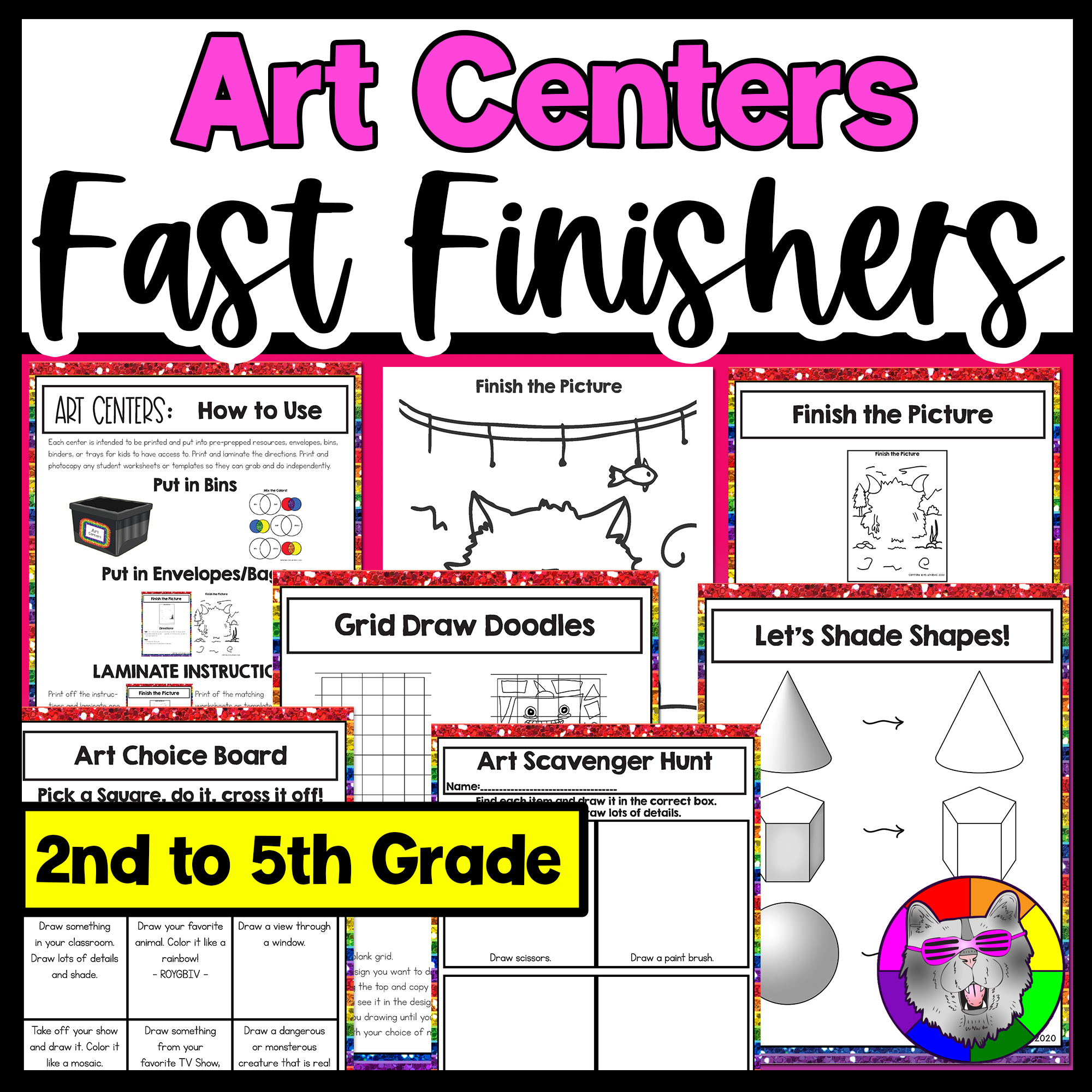 Art Centers Fast Finishers Bell Ringers Art Activities Sub Plans Art Lessons