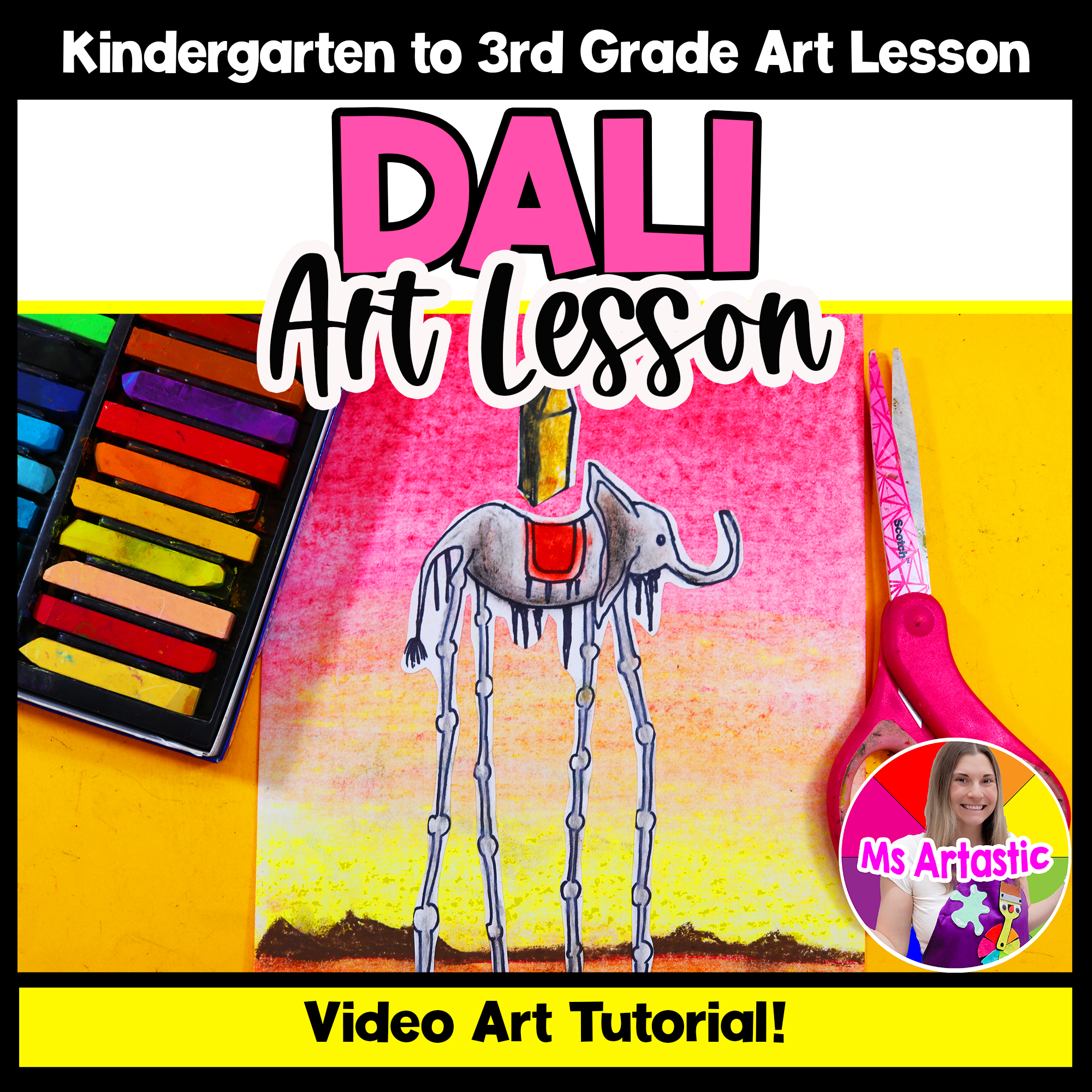 Salvador Dali Elephant Art Project Surrealism Art Lesson Primary Art Activity