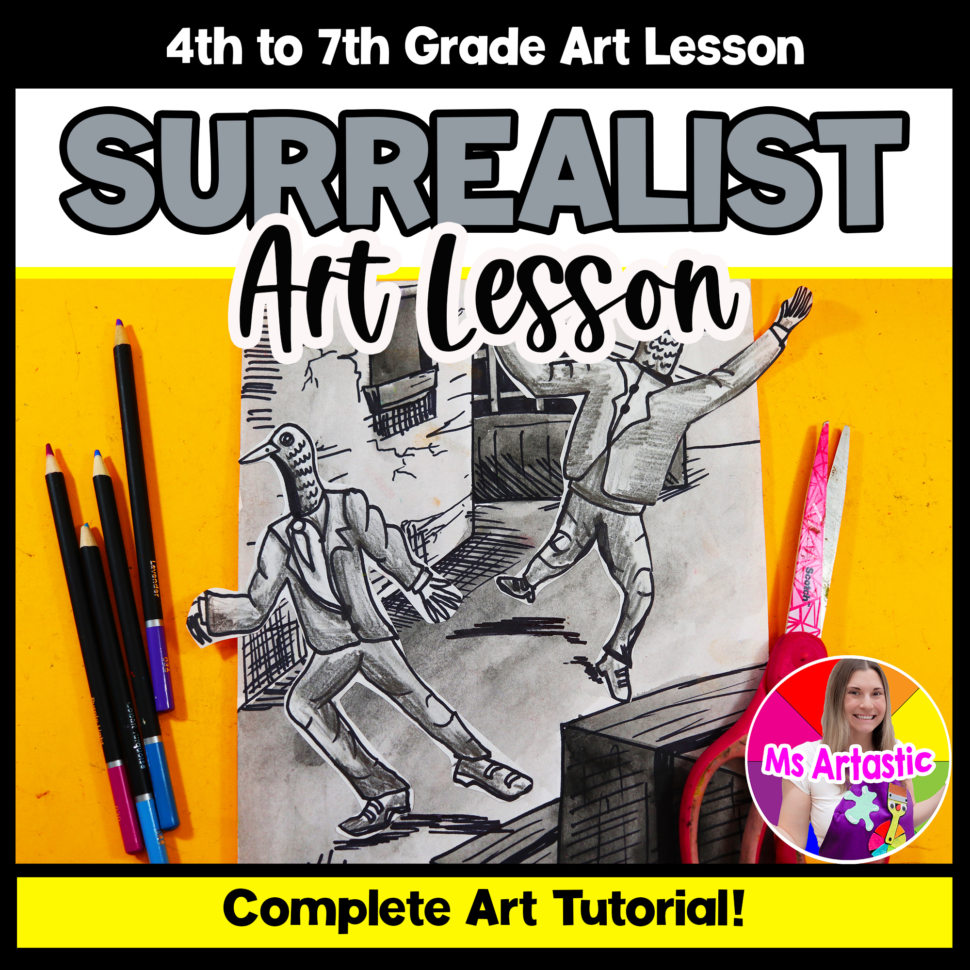 Surrealism Art Project Max Ernst Art Lesson Birding Surrealist Step By Step Art