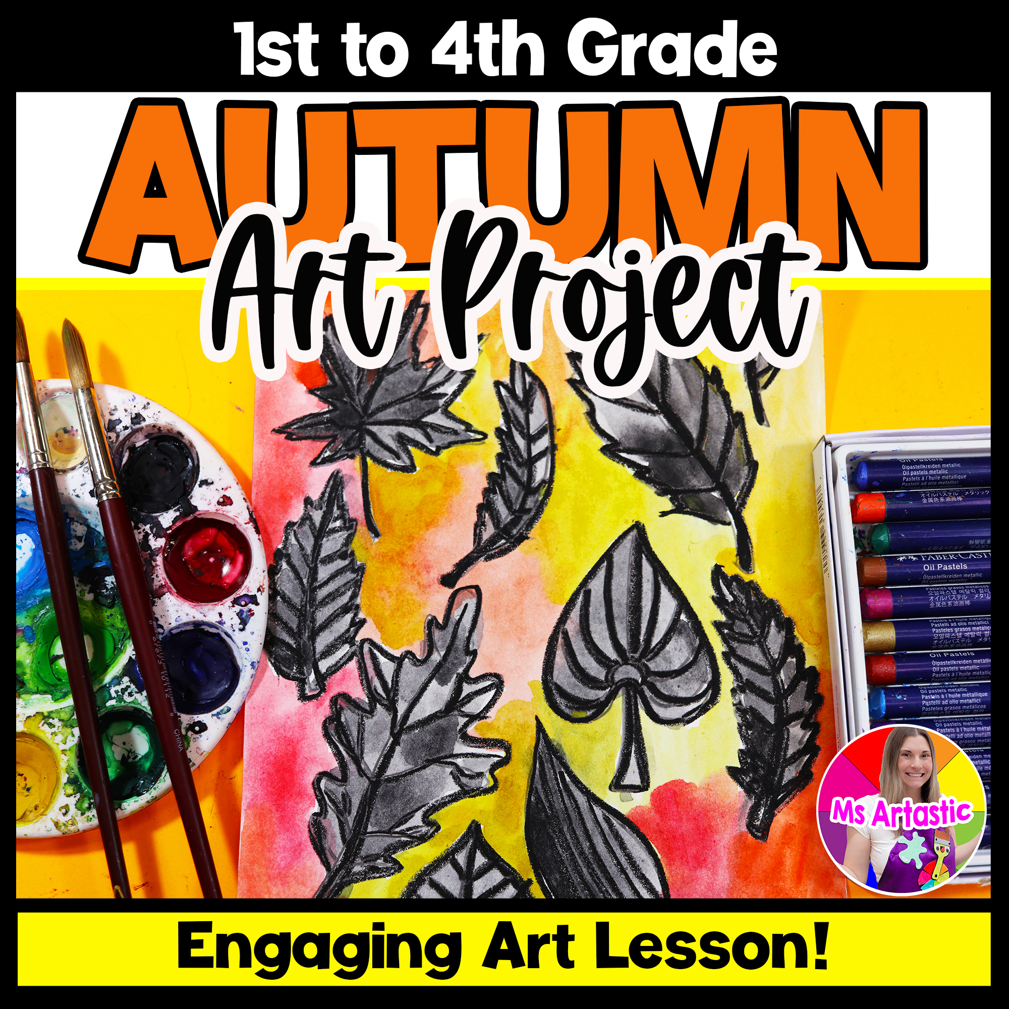 Autumn Art Lesson Fall Art Activity Warm Colors Art Project Autumn Leaf Art