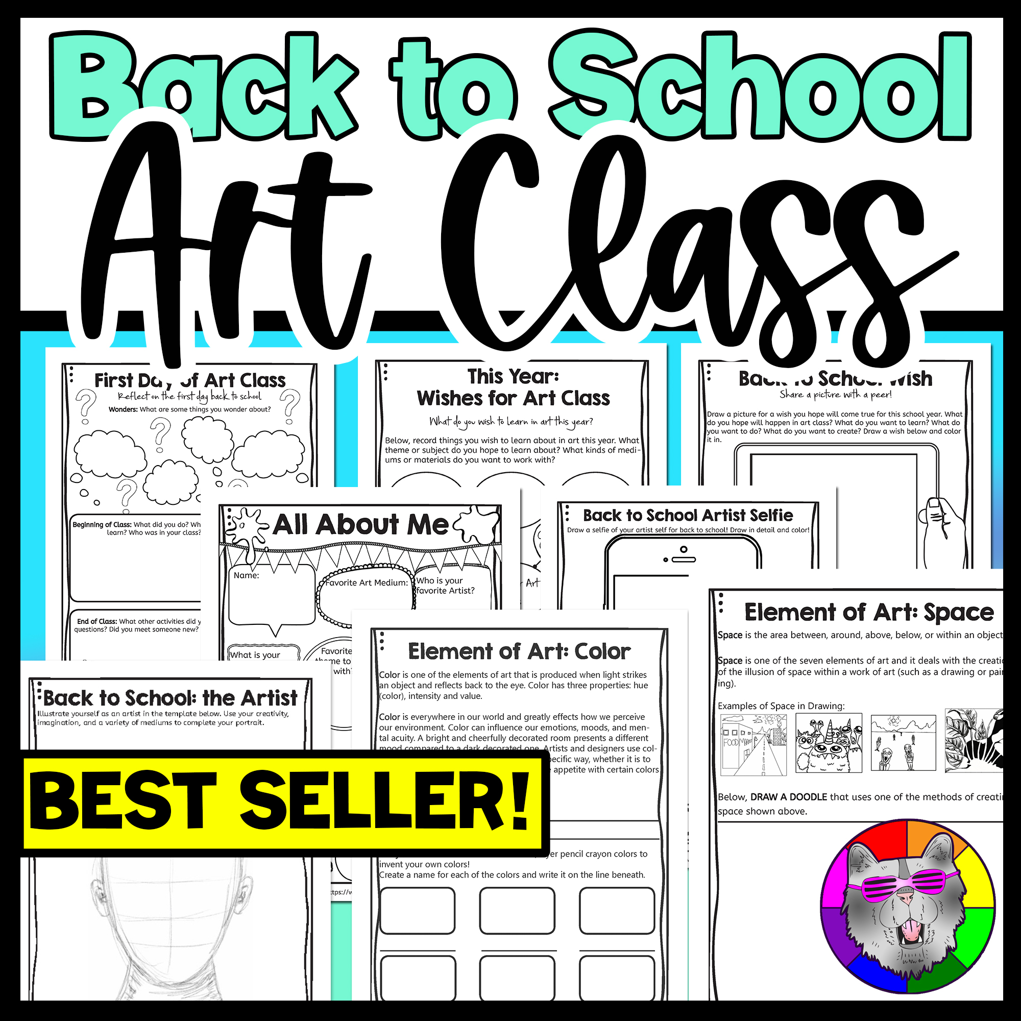 Back to School Art Classroom Activities First Week All About Me Get to Know You