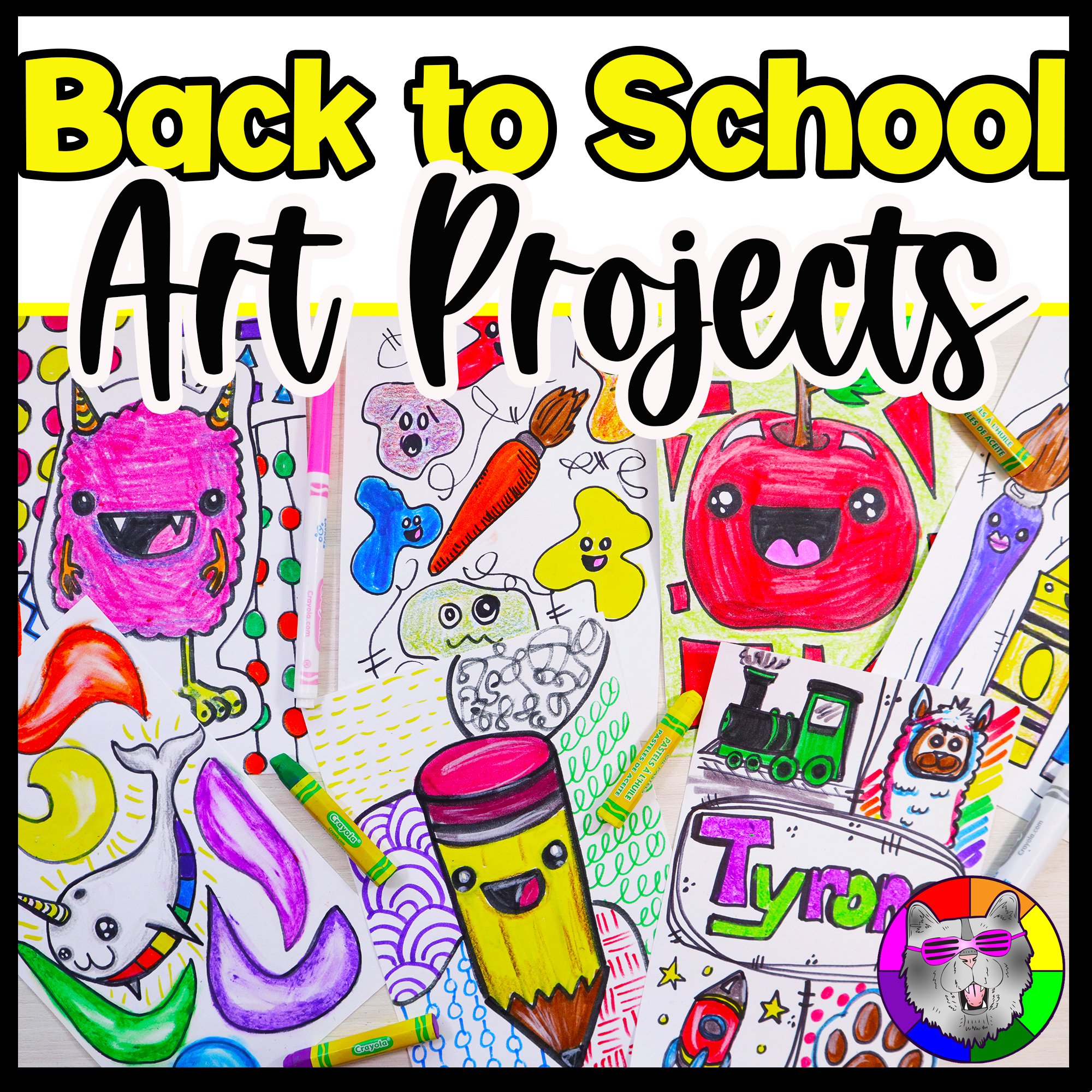 Back to School Art Lessons Art Activities First Week Art Projects Art Sub Plans