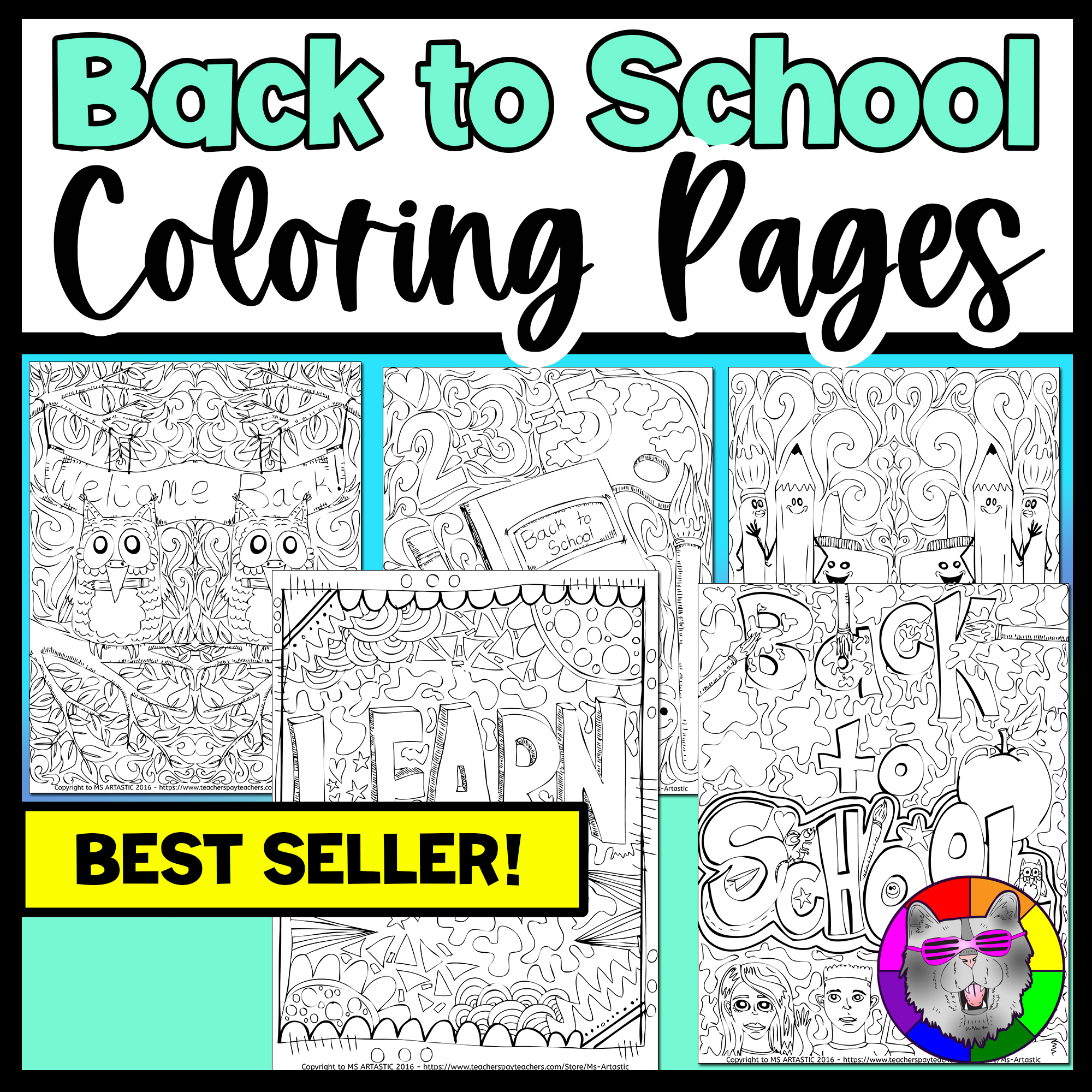 Back To School Coloring Pages Coloring Sheets Activities First Week of School