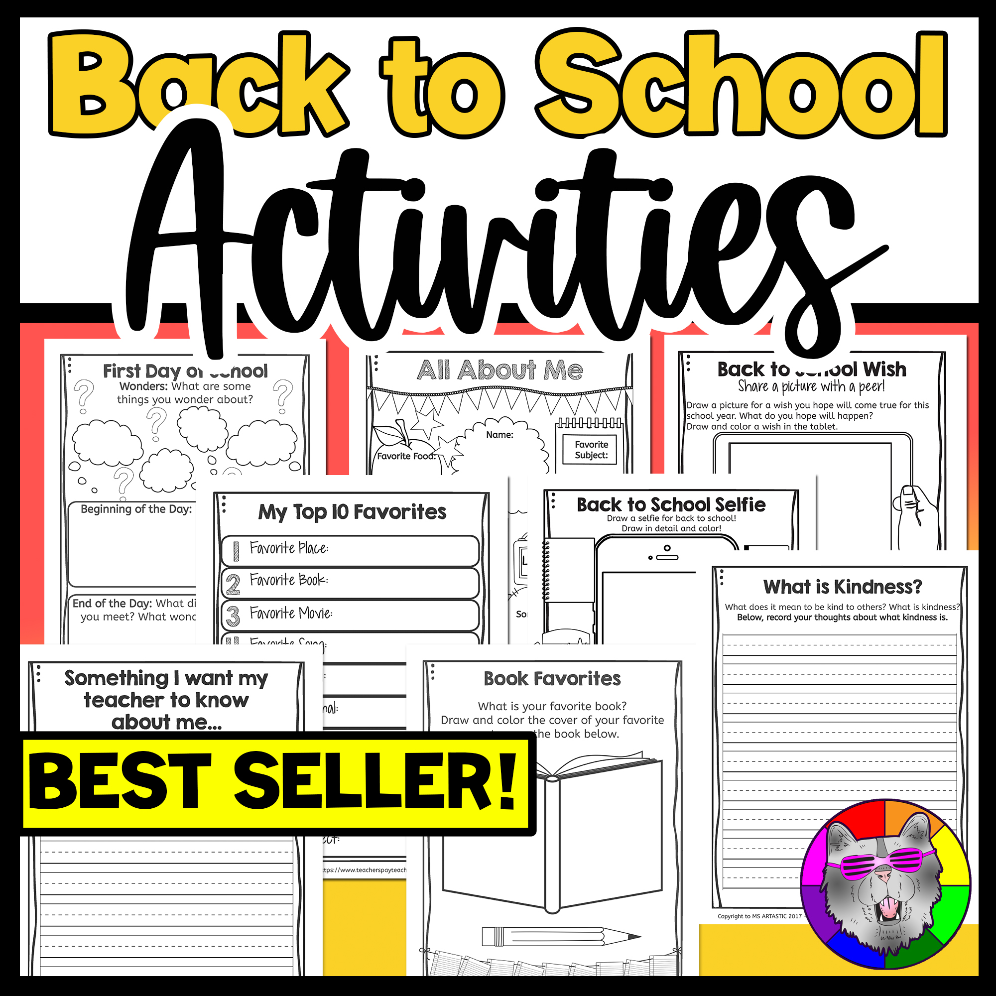 Back To School First Week Activities Get to Know You Ice Breakers All About Me