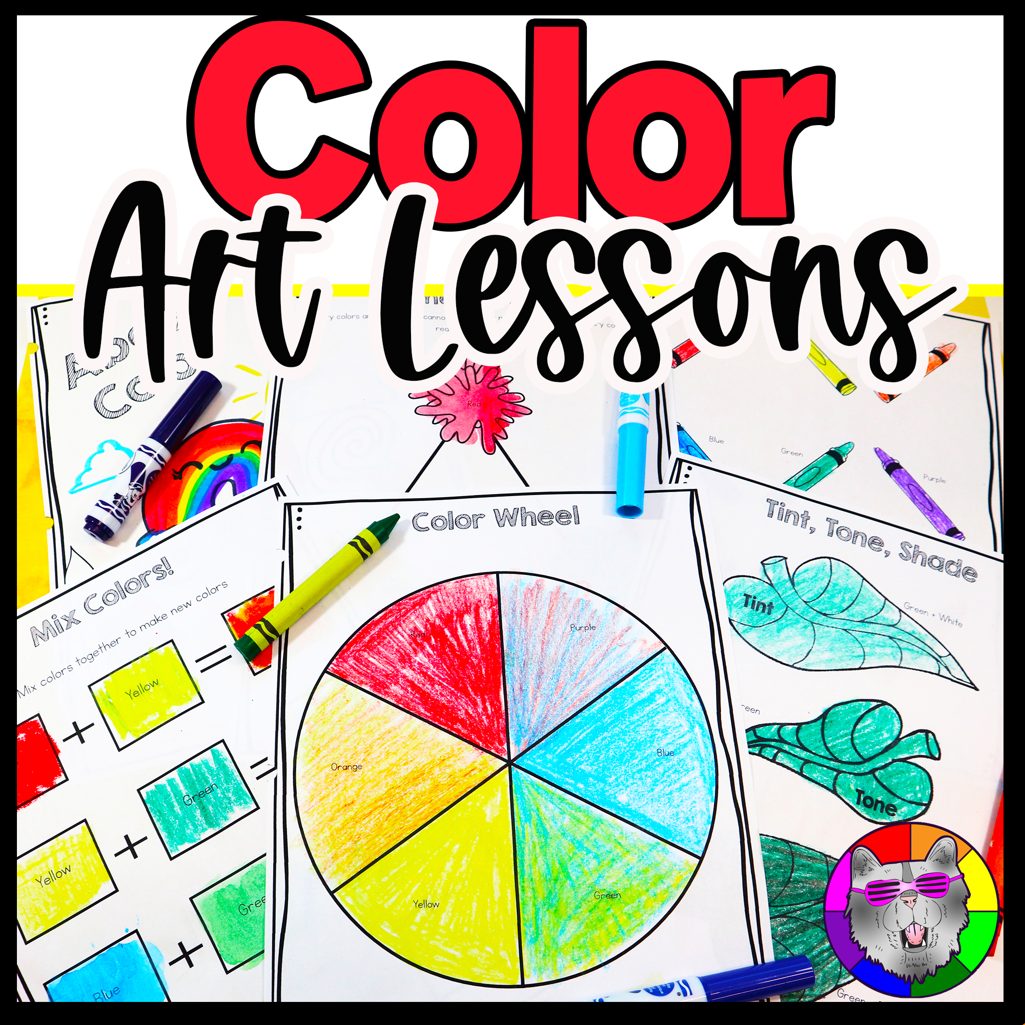 Color Wheel Color Art Lessons Activities Art Worksheets Kindergarten BTS Primary