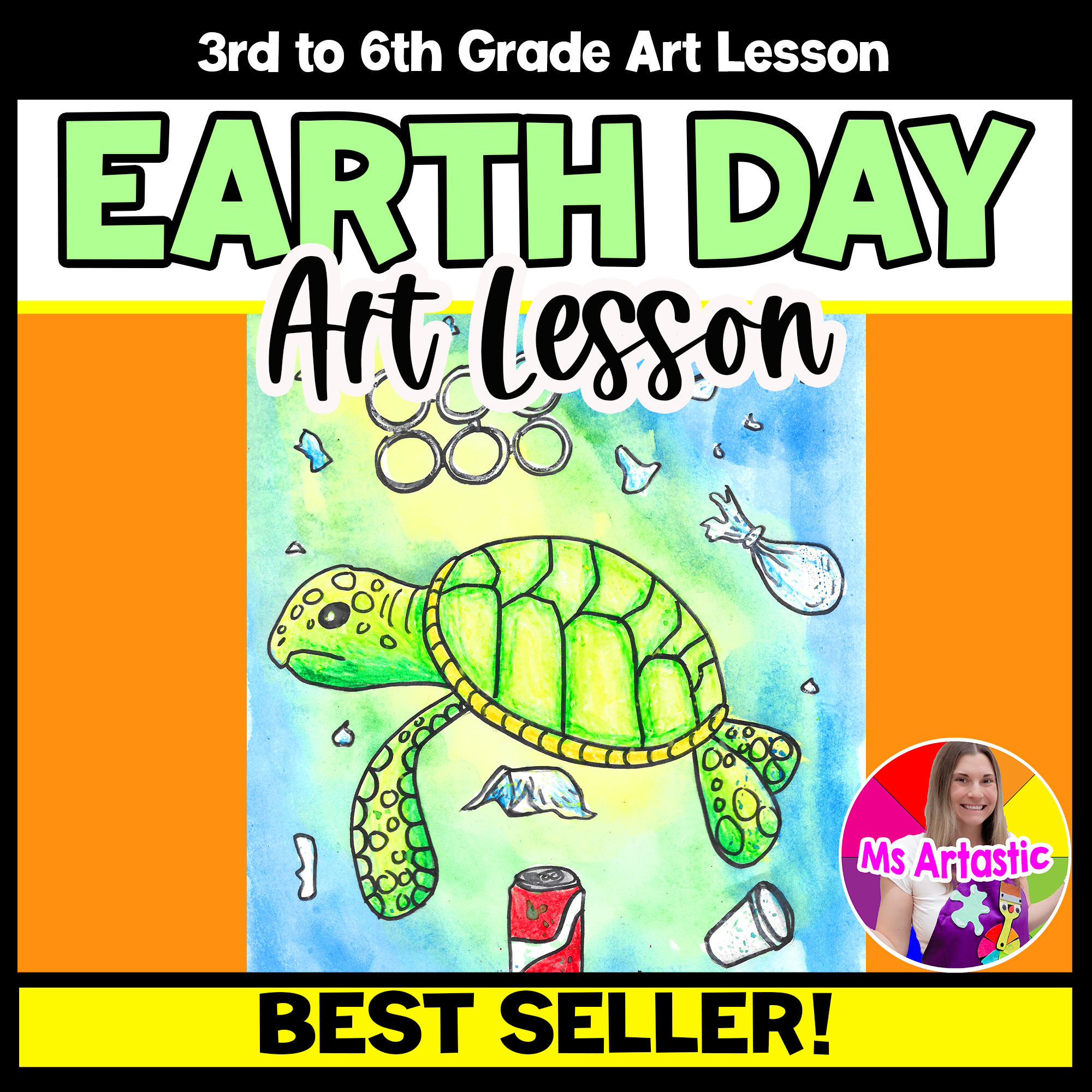 Earth Day Art Lesson Sea Turtle Art Activity Ocean Earth Day Art Project