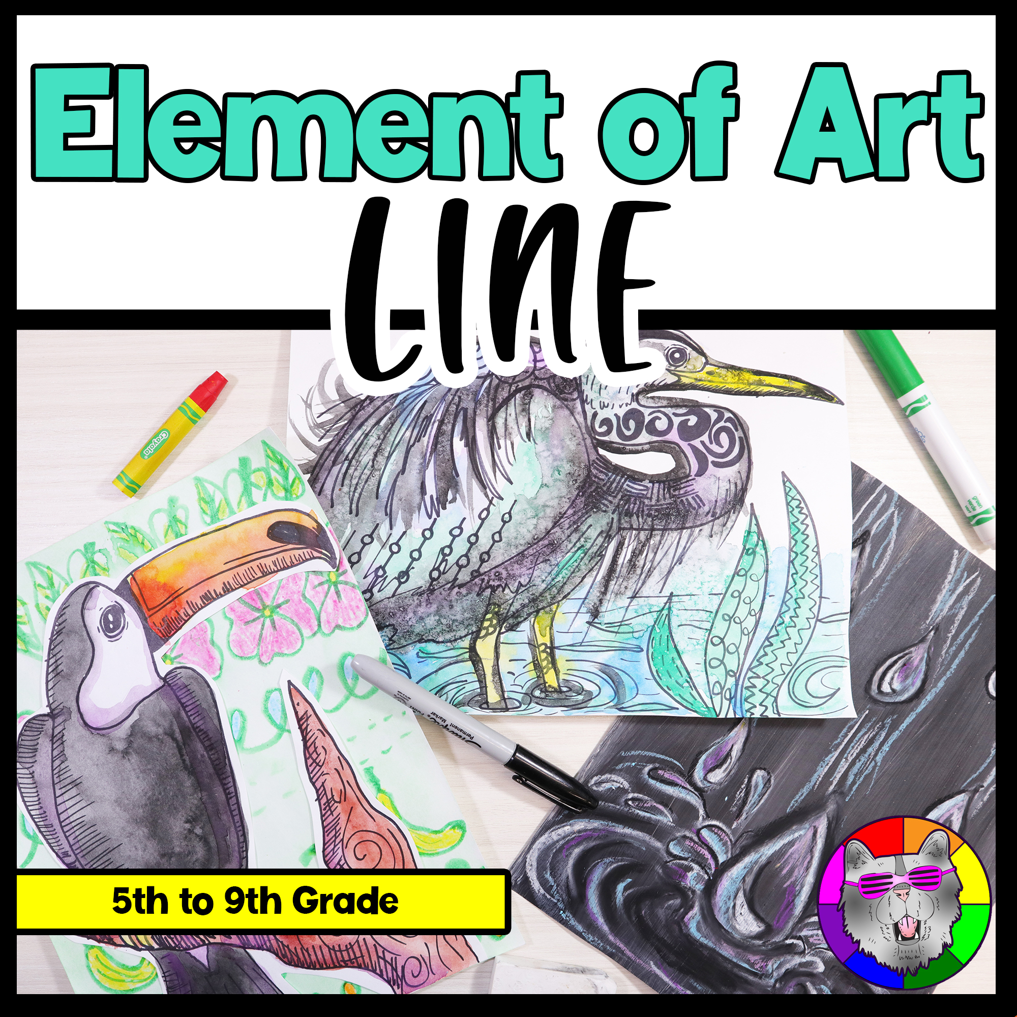 Elements of Art Lessons Line Art Projects Element of Art Line Art Worksheets