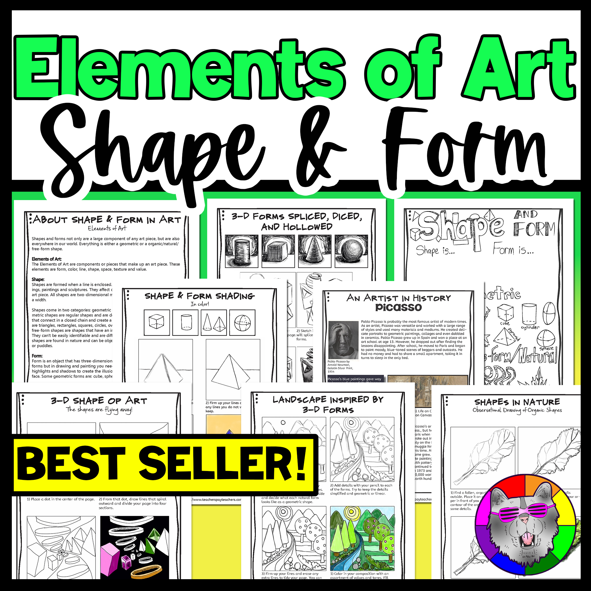 Elements of Art Shape and Form Art Projects and Art Activities for Shape