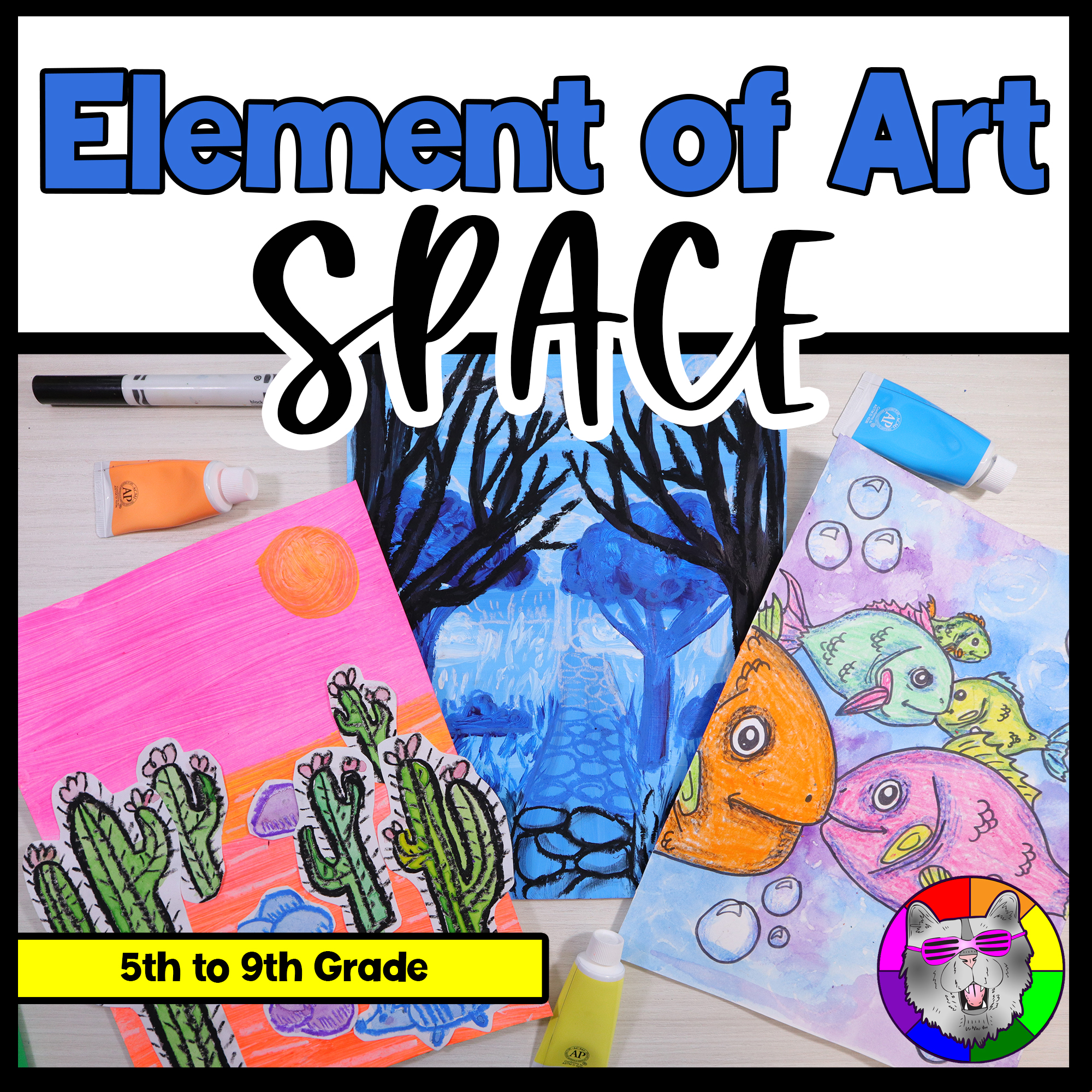 Elements of Art Space Art Lessons Art Projects Worksheets Art Activities BTS