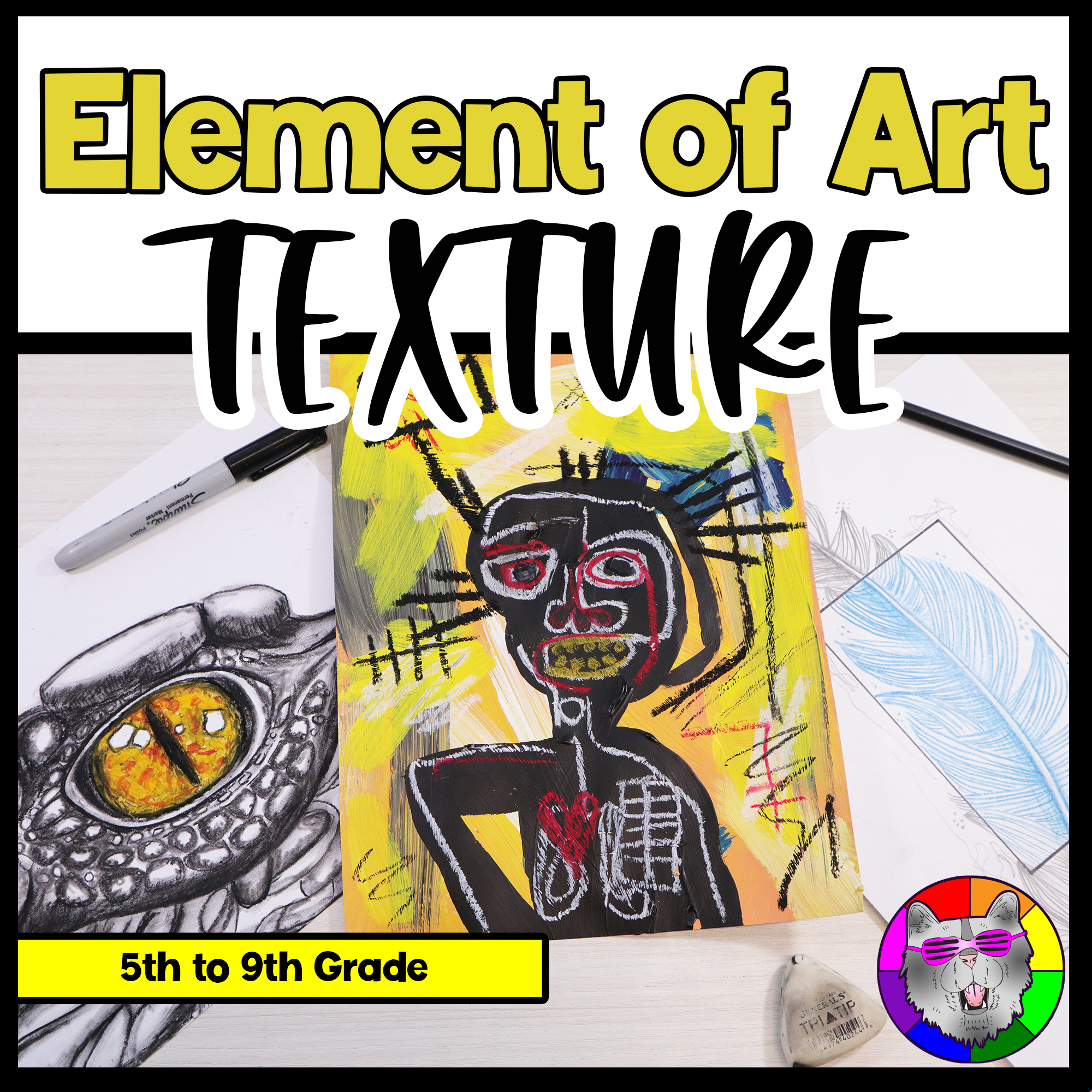 Elements of Art Texture Art Lessons Art Projects Worksheets Art Activities BTS
