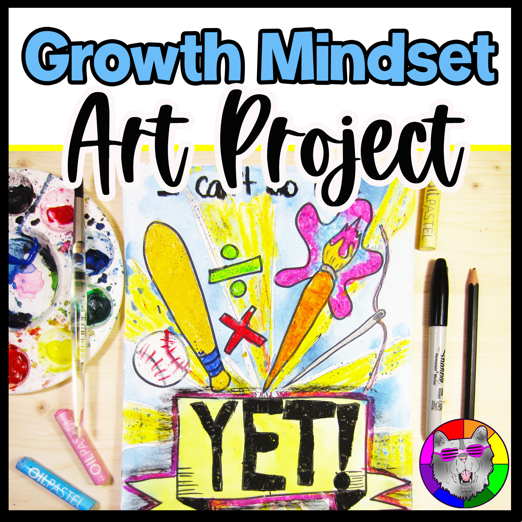 Growth Mindset Art Lesson SEL Art Project Growth Mindset Art Activity