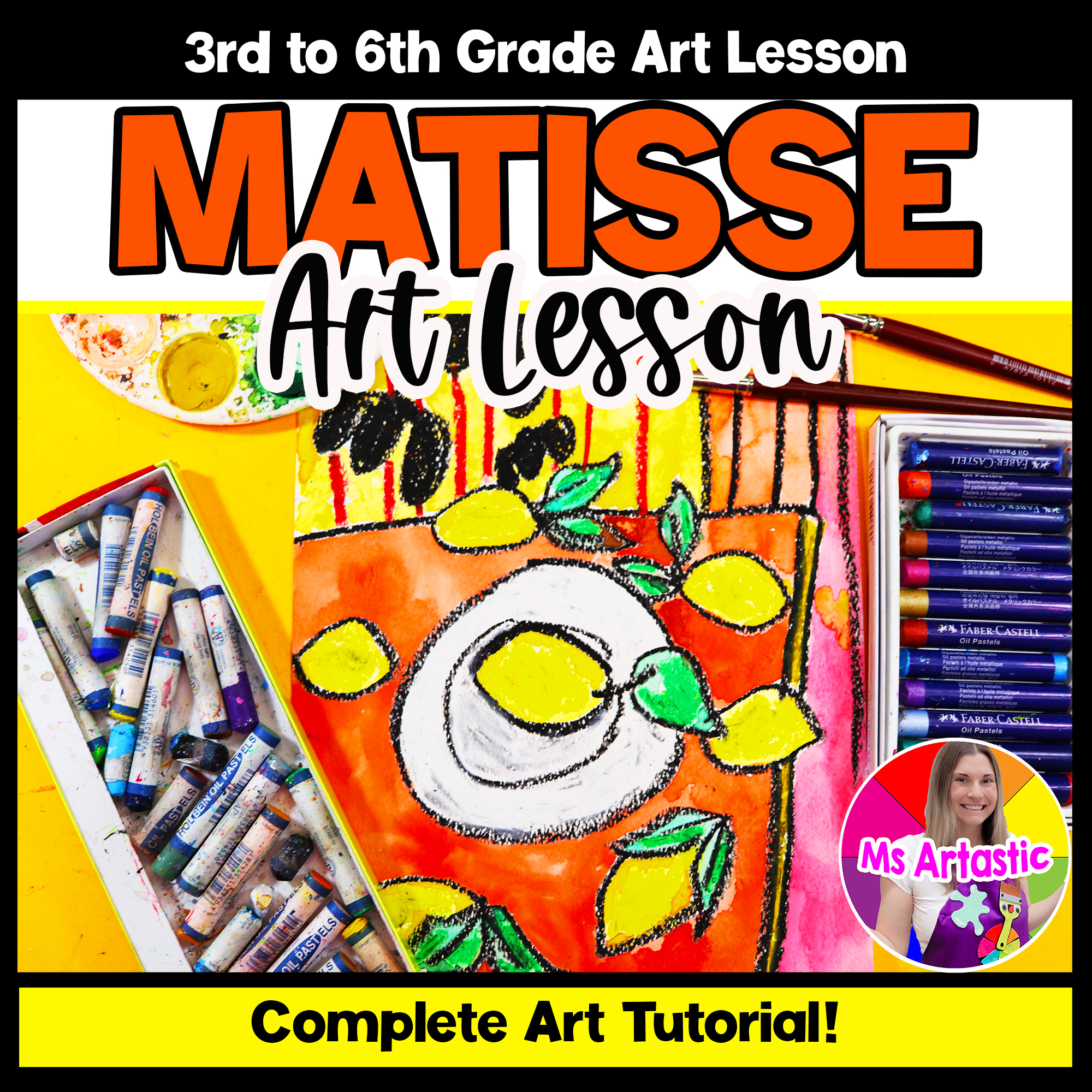 Henri Matisse Still Life Art Project Lemon Art Lesson Henri Matisse Art Activity