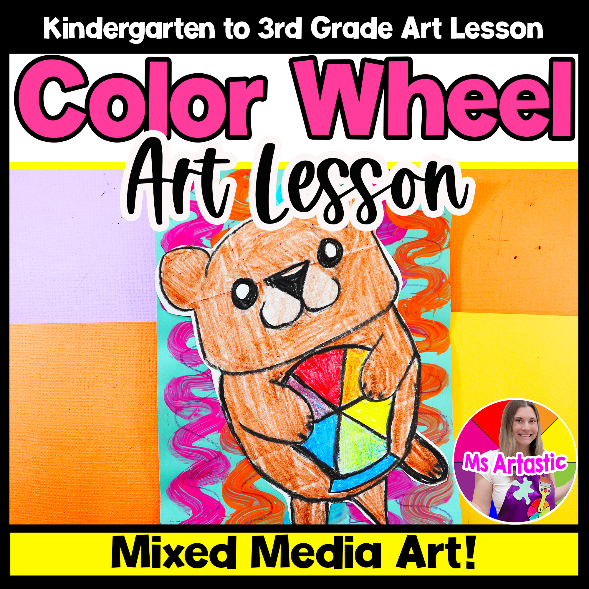 Kindergarten Art Lesson Primary Color Wheel Art Project Element of Art Color Art