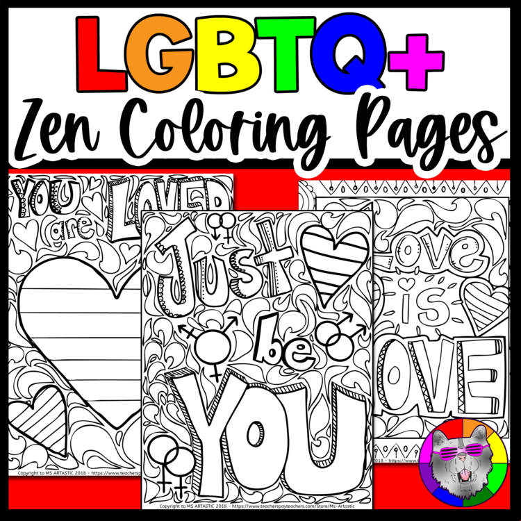 LGBTQ Pride Coloring Pages Coloring Sheets Activities LGBT Coloring Worksheets