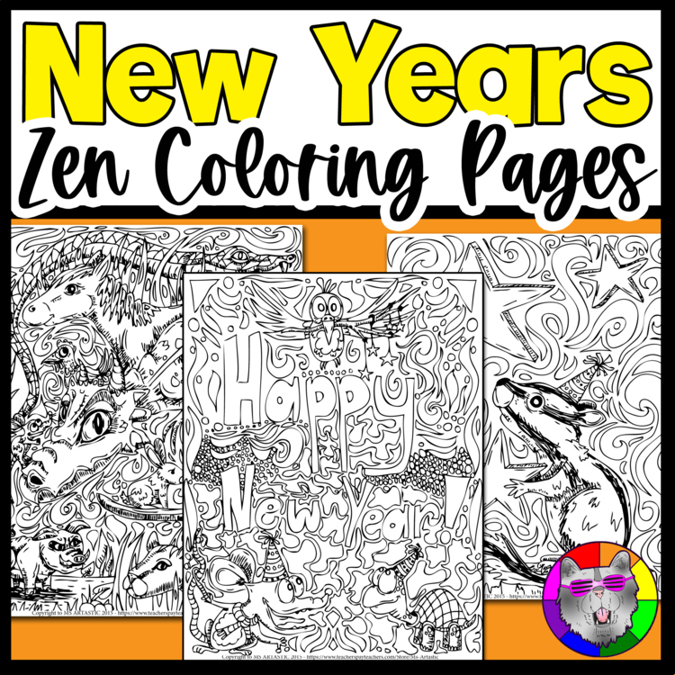 New Years Coloring Pages New Year Coloring Sheets New Year Art Activities