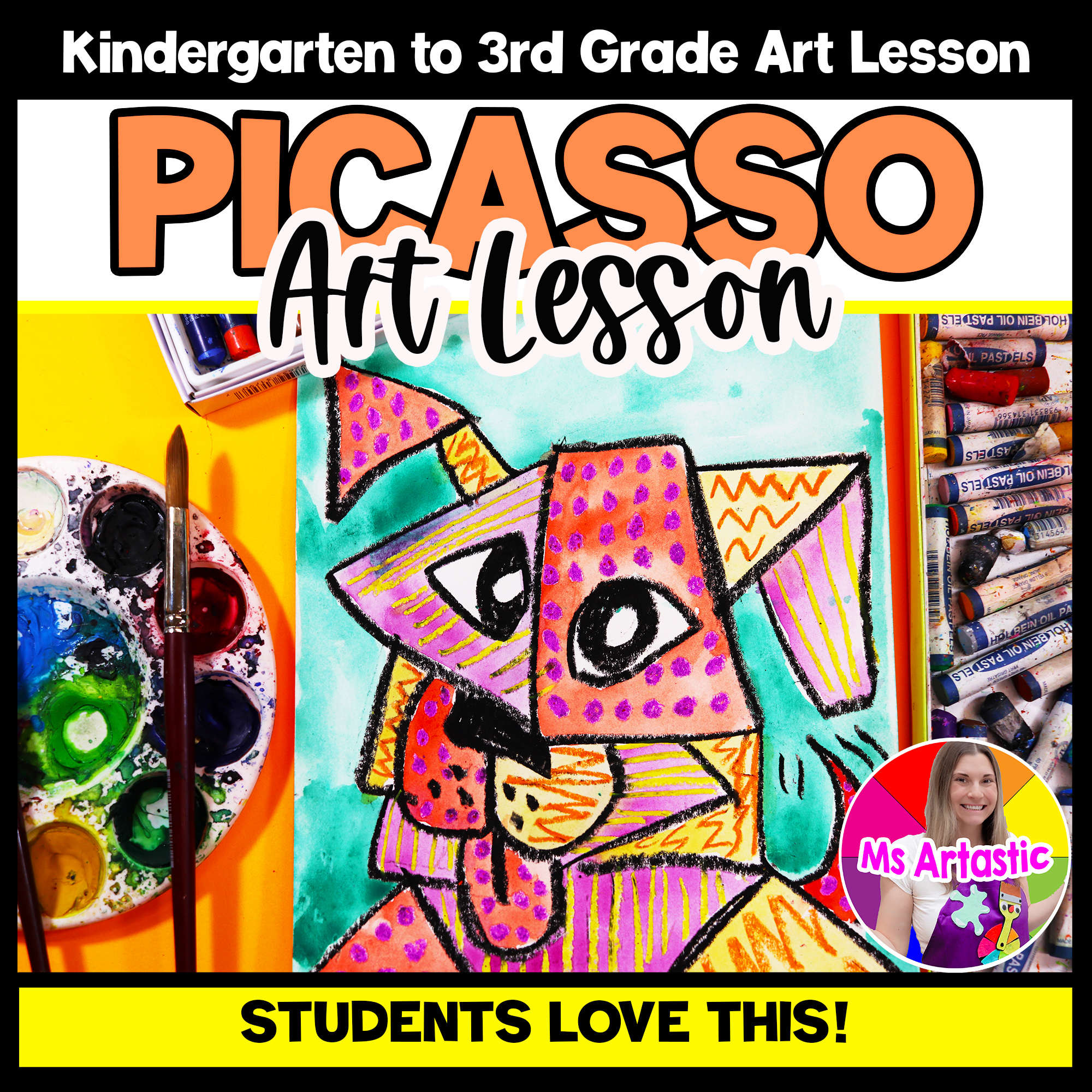 Pablo Picasso Art Lesson Puppy Art Project Kindergarten Art Lesson Art Activity