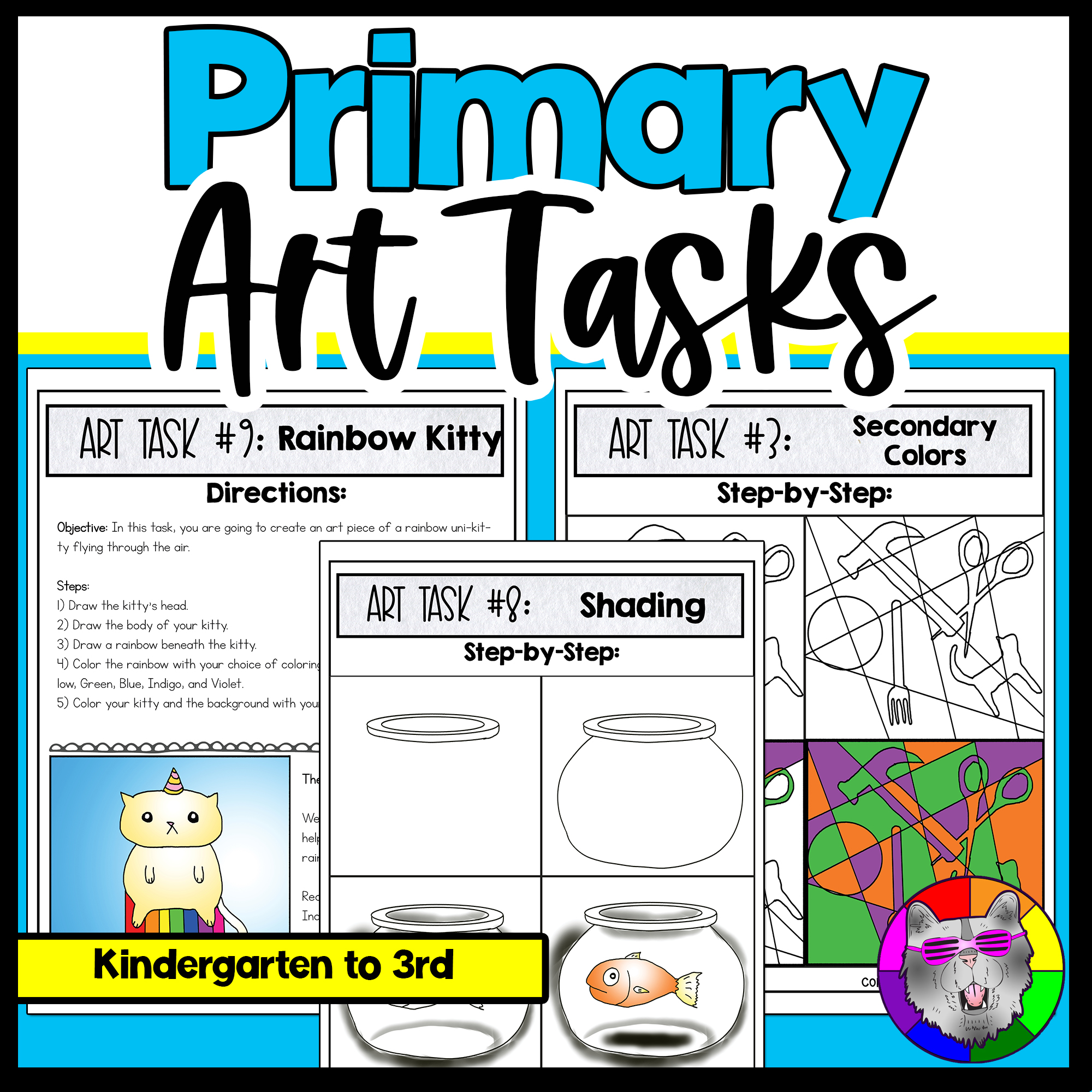 Primary Art Lessons 10 Art Projects for Homeschool Art Sub Plans Fast Finishers
