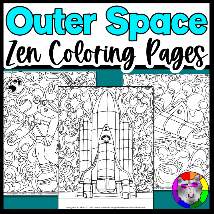 Space Coloring Pages Mindful Coloring Sheets Outer Space Coloring Worksheets