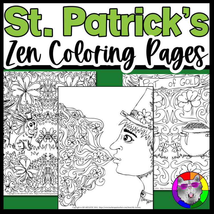 St Patricks Day Coloring Pages St Patricks Coloring Sheets March Art Activities