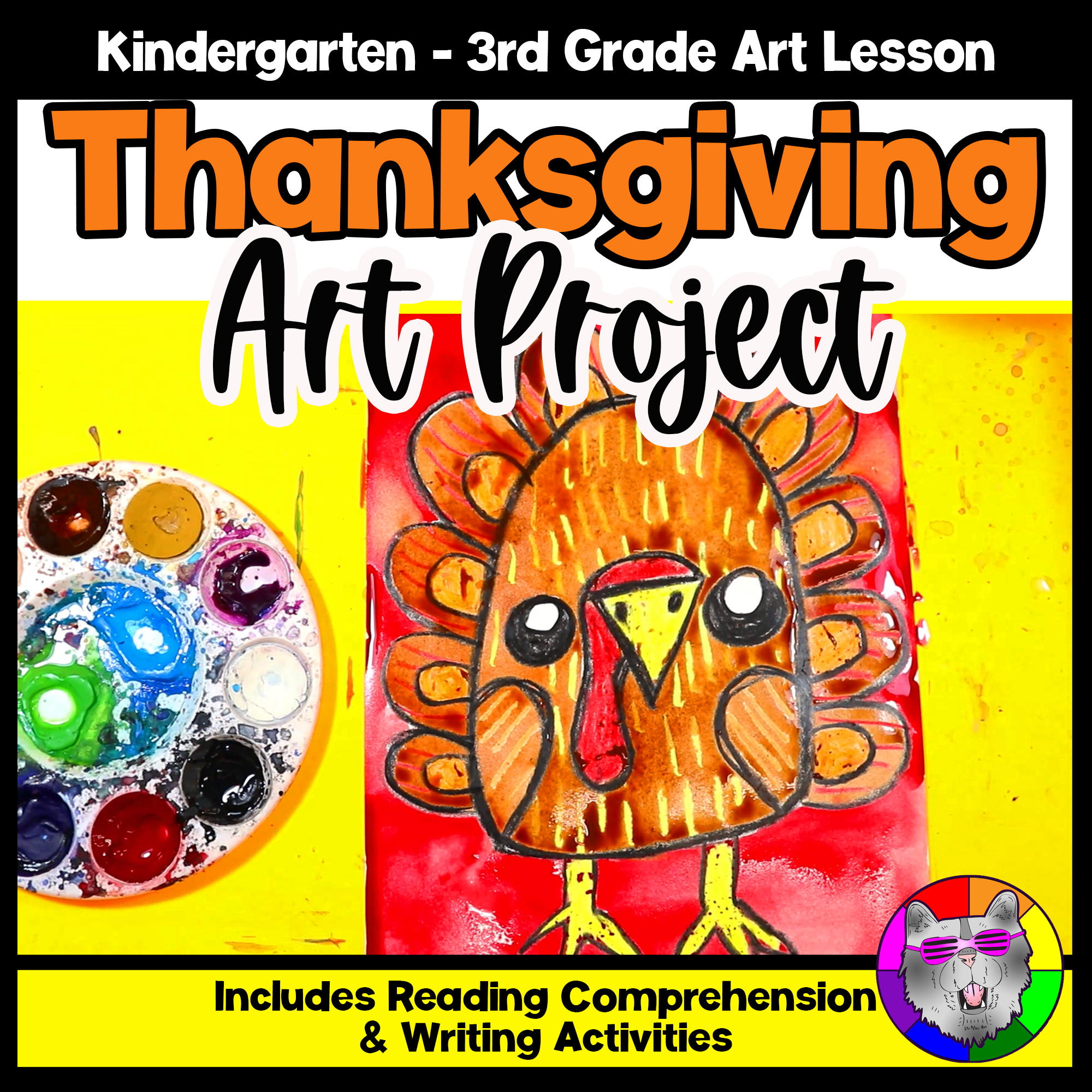 Thanksgiving Art Lesson Turkey Art Project Thanksgiving Art Activity K to 3