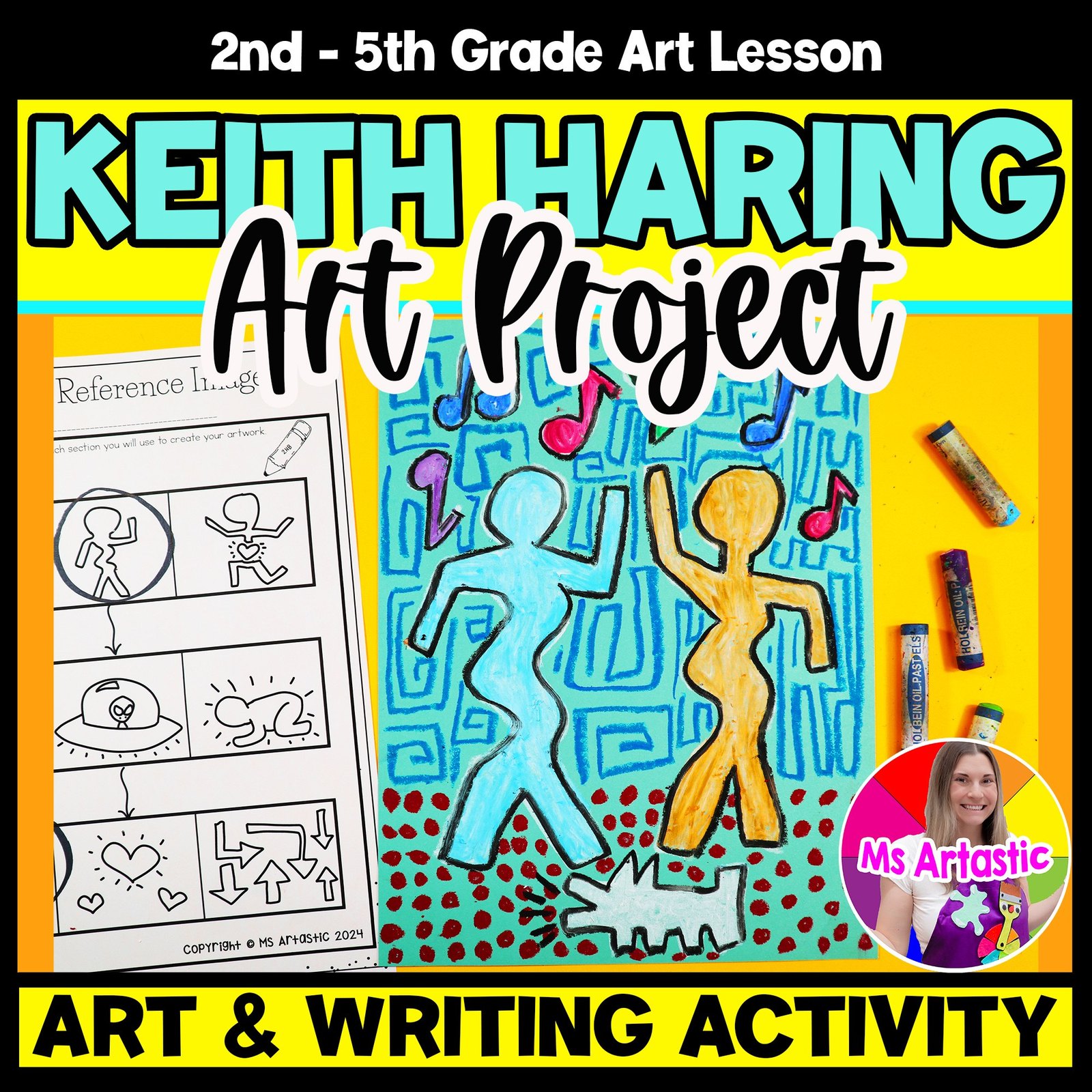 Keith Haring Art Project Art And Write Pop Art Lesson Artist Study Art Activity