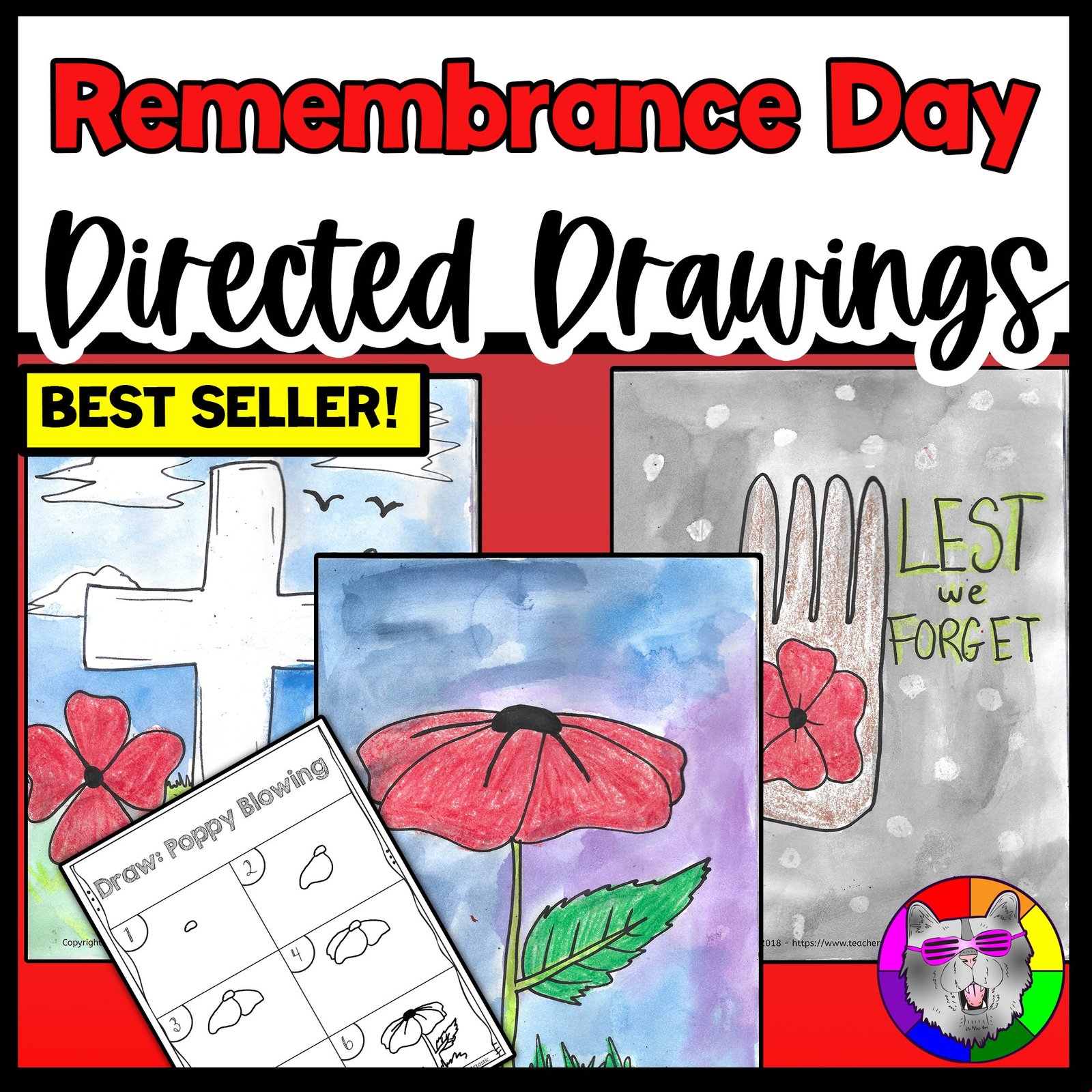 Remembrance Day Directed Drawing November Art Activities Worksheets Art Lessons