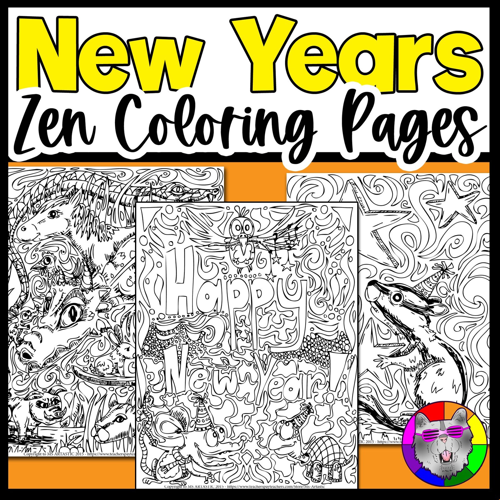 New Years Coloring Pages New Year Coloring Sheets New Year Art Activities