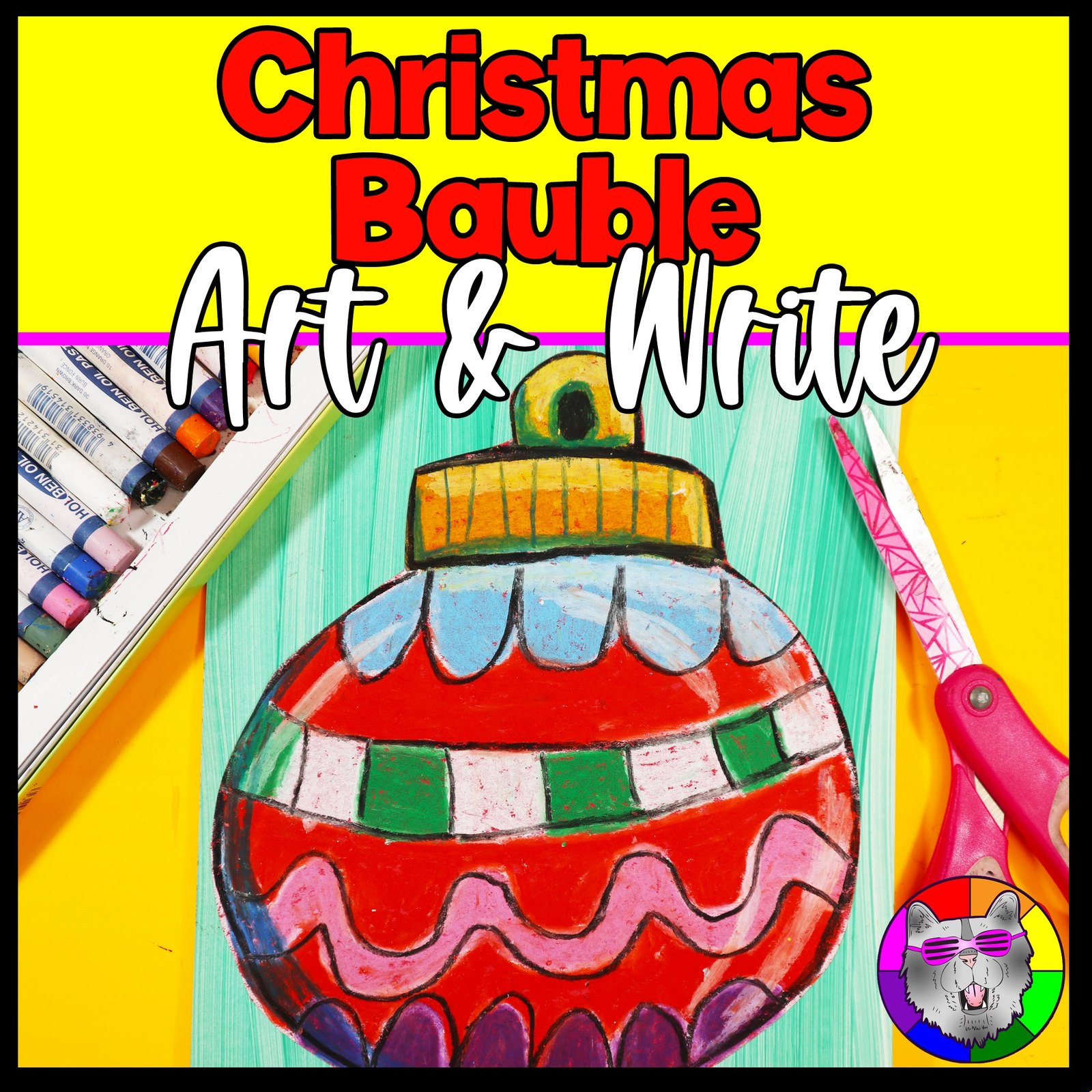 Christmas Art Project Christmas Ornament Art Lesson Christmas Sub Plans
