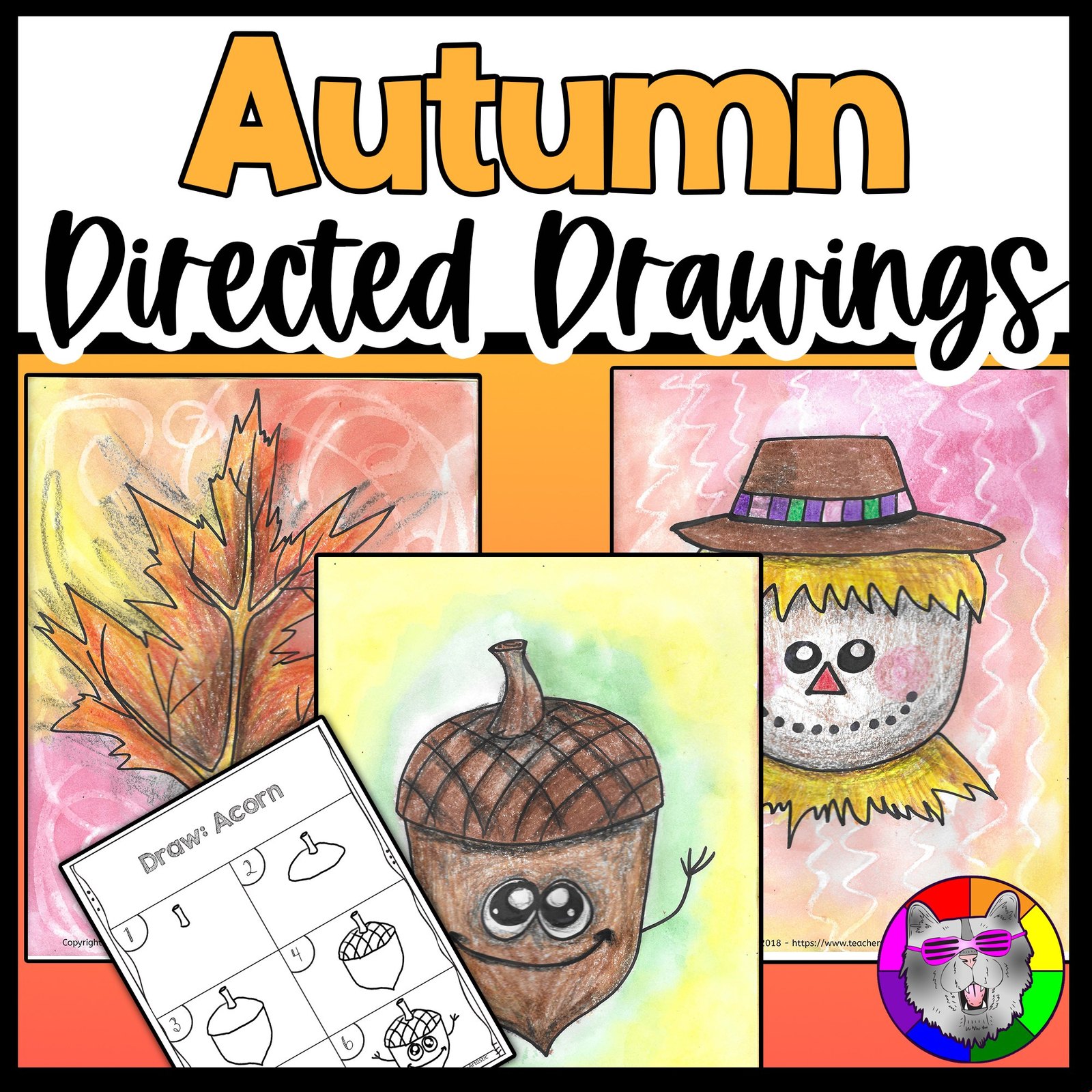 Autumn Directed Drawing Art Activities Autumn Worksheets Fall Art Lessons