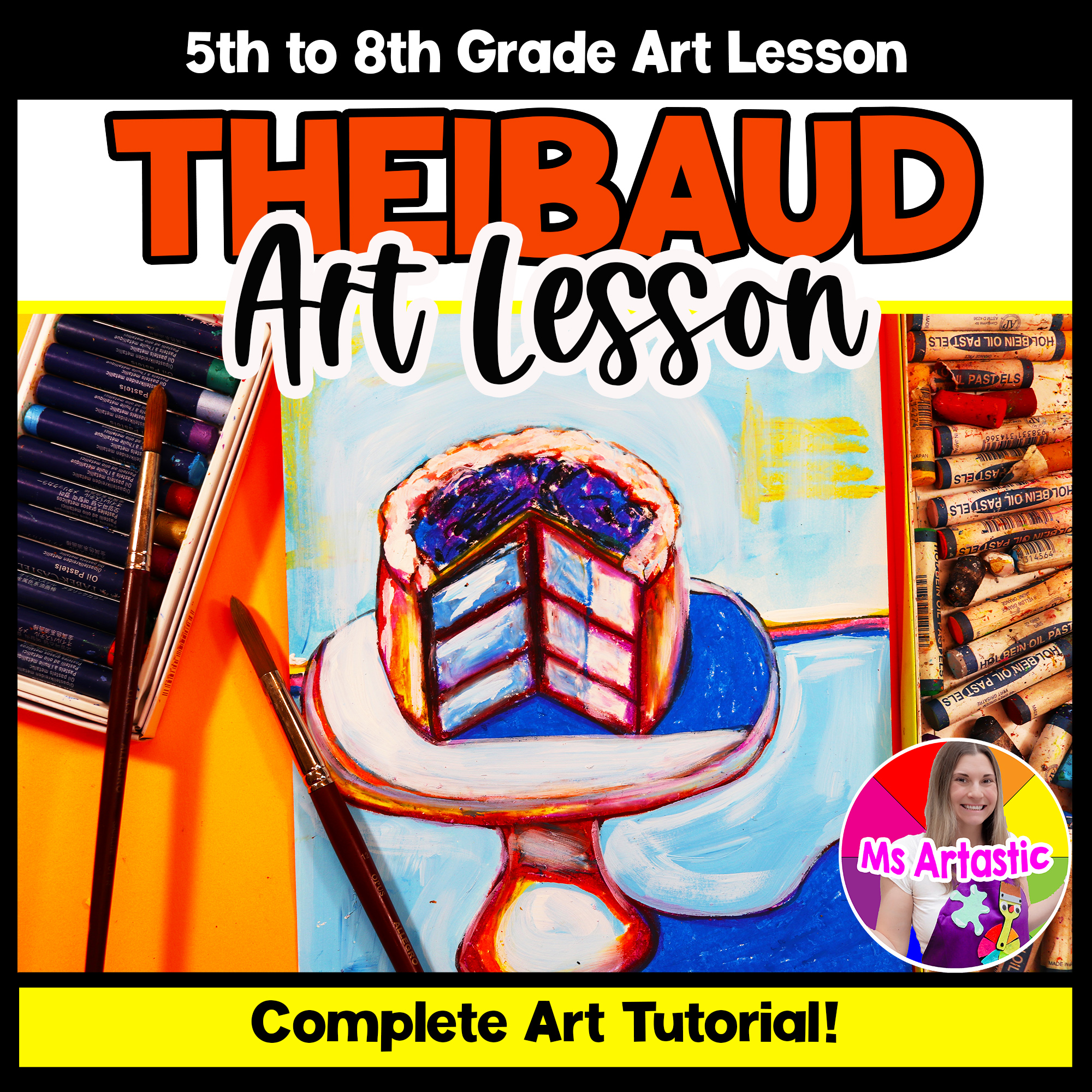 Wayne Thiebaud Cake Art Project Cake Painting Art Lesson Art History Art Lesson