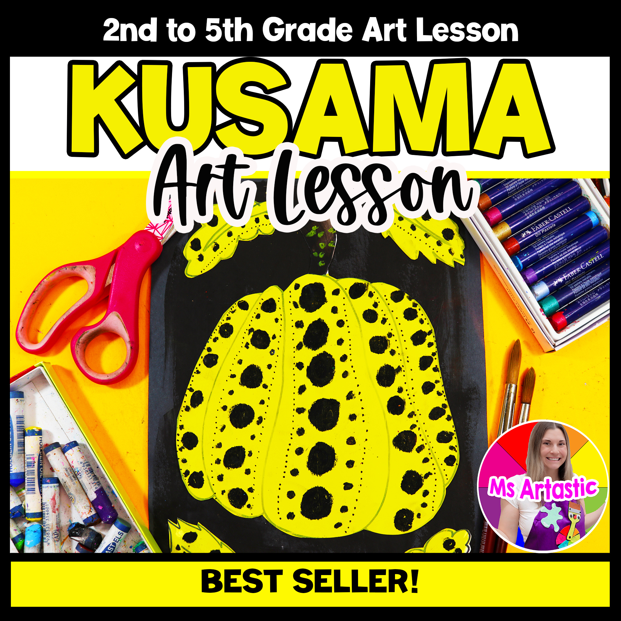 Yayoi Kusama Pumpkin Art Project Autumn Art Lesson Fall Art Activity Kusama Art